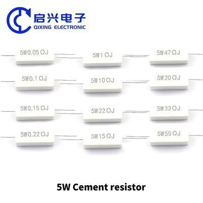 品質 高功率ワイヤーワンドレジスタ 5W 10W 20W 100W 47 50 100オーム セラミックセメントレジスタ 工場