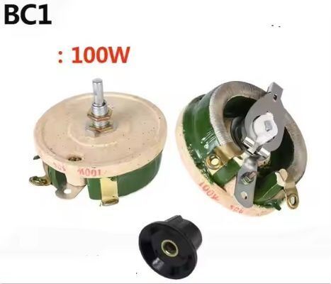 品質 BC1 ハイパワースライド可変抵抗器磁器ディスク調整可能な抵抗器 25 ワット 50 ワット 100 ワット 500 ワット 工場