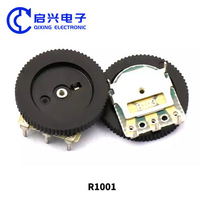 1Kオムダイヤルホイールポテンチオメーター オーディオステレオ ボリュームスイッチ制御 16x6mm