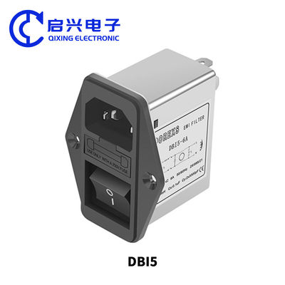 DBI5 IECソケット電源フィルター ファイューズとスイッチ 1A-10A EMIラインフィルター