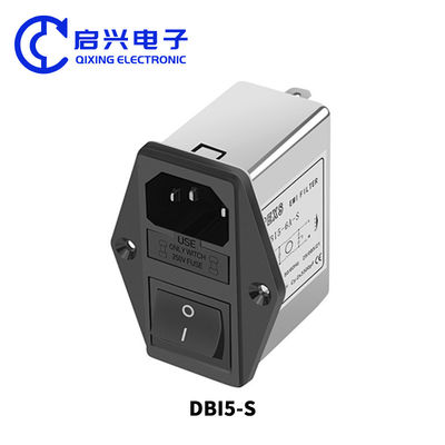 DBI5-S EMIフィルター 双ファイューズとスイッチ IECソケット電源フィルター