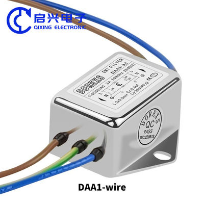 DAA1 10A エミフィルター 電源線 EMIノイズフィルター メーカー シングルフェーズ AC 110VAC-250VAC 3A 6A 10A エミフィルター 16a