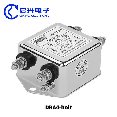 スクリューメタルケース EMIフィルター 単相フィルター 低通路 115/250vac DBA4