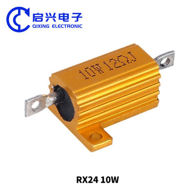 RXG24 ワイヤーワンドレジスタ 10W 12ohm ゴールド アルミシェルレジスタ