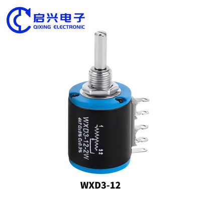 WXD3-12 精密マルチターンワイアワンドポテンチオメーター スライディングレオスタット 5ターン調節可能なレジスタ