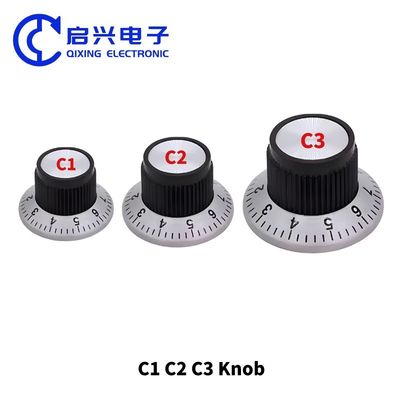 6mmポテンチオメーターノブ C1/C2/C3 バケライトギターノブ