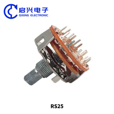 2pcs RS25回転帯スイッチ 2ポール 6位置 DC30V 0.3A