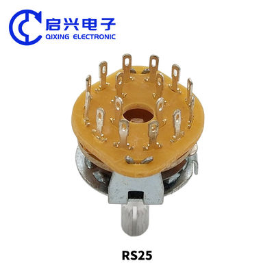5Pin 1P4T 1ポール回転スイッチ 4位置選択スイッチ 2Pcs RS25 1*4