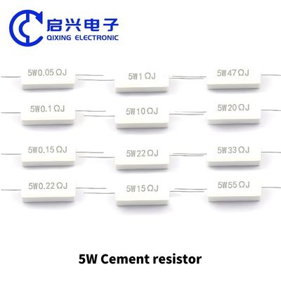 セラミックレジスタ 5W 10W 0.25R 0.5R 3R 27R 12R 100R 高功率アプリケーション用 5%
