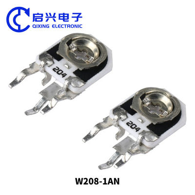 W208シリーズ 調節可能な抵抗 単回巻き ガラスのガラスのセラミックポテンチオメーター 0.5w