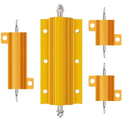 25W 50W 75W 100W 150W 200W 300W 500W 1000W 高功率抵抗器 ゴールド アルミハウス抵抗器