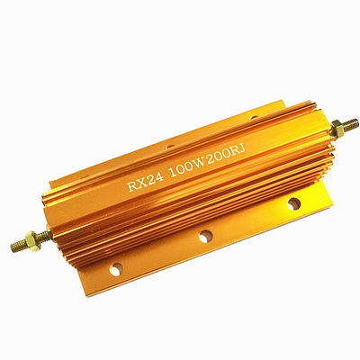 RX24 100W ゴールド アルミニウム ハウズドワイアワンド パワーレジスタ パワーレジスタ ダイナミックブレーキレジスタ
