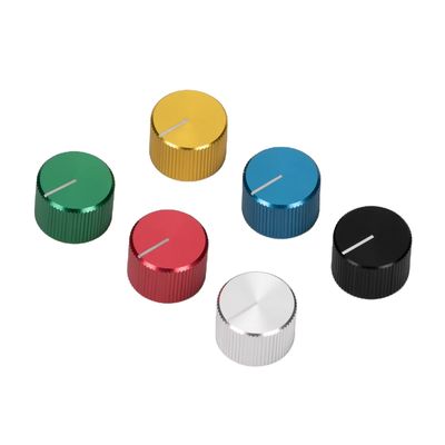 固体アルミノブ ギターノブ ポテンチオメーターノブ インディケーターライン 6.35/6.0MM シャフトホール直径 O.D. 20MM