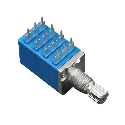 9mm 4ギャング 12ピンポテンチオメーター LEDライトディミング回転ポテンチオメーター 自動車エンコーダー