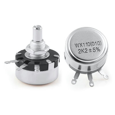 WX110 ((010) 1W シングルターン傷口ポテンチオメーター 高精度 調整可能なノブ抵抗 470 オーム 1K 10K 22K