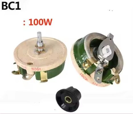 調節可能なセラミックBC1 高功率抵抗器 100W 1Ω 変数抵抗器