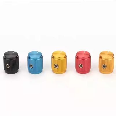 固体アルミニウム合金 ギターノブ アンプリファイター ボリュームポテンチオメーター ノブ 6mm 6.35mm