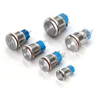 防水ドアベル 12/16/19/22mm ロッチング ブラック メタル プッシュ ボタン スイッチ オーダーメイド ロゴと自己リセット