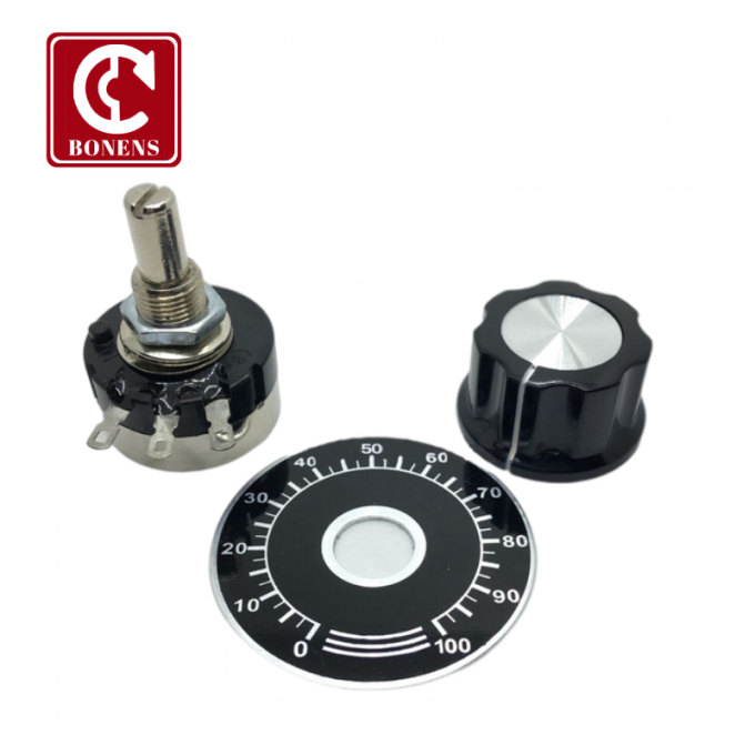 RV24YN20S 炭素フィルム調節可能な単回転ポテンチオメーター回転変数抵抗器 1