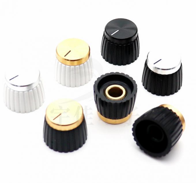 音声増幅器 音声ノブ 金銀 アルミ マーシャルノブ 2