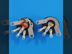 RV12 12mm 線形炭素フィルム回転式スイッチ付き指輪ポテンチオメーター